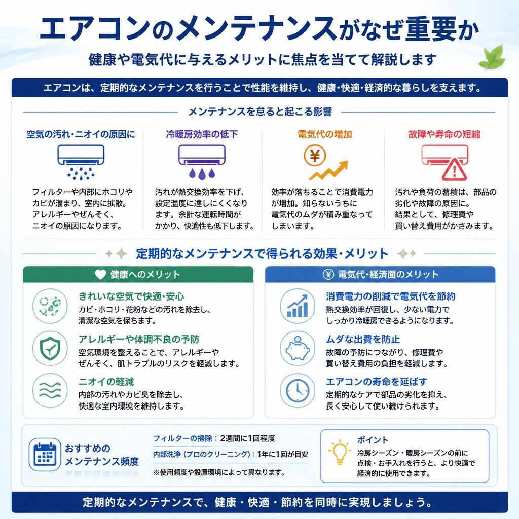 エアコンメンテナンスの重要性