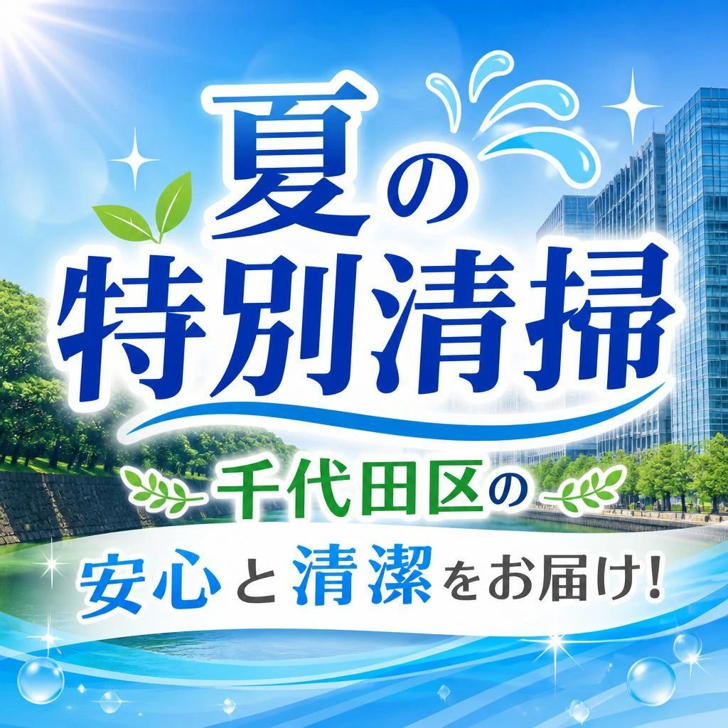 夏の特別清掃、千代田区の安心と清潔をお届け！