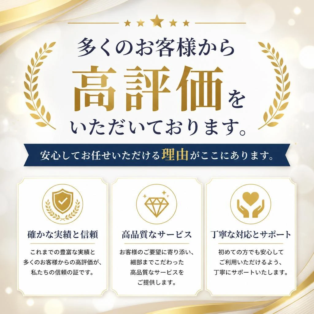 お客様の声｜安心の実績