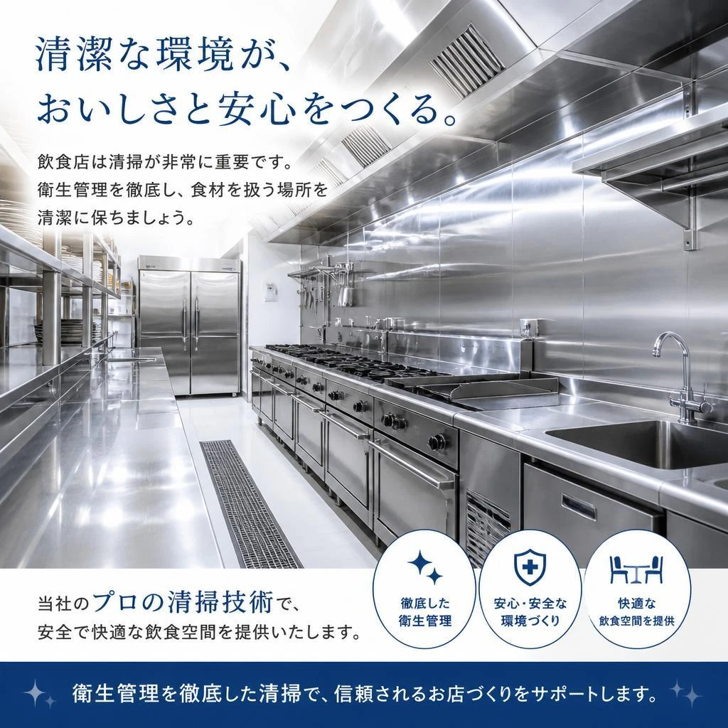 飲食店清掃のプロフェッショナル