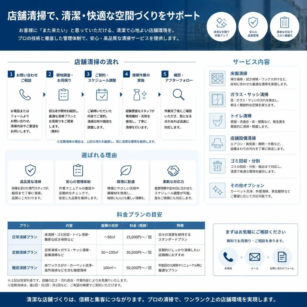 4. 清掃サービスの流れ