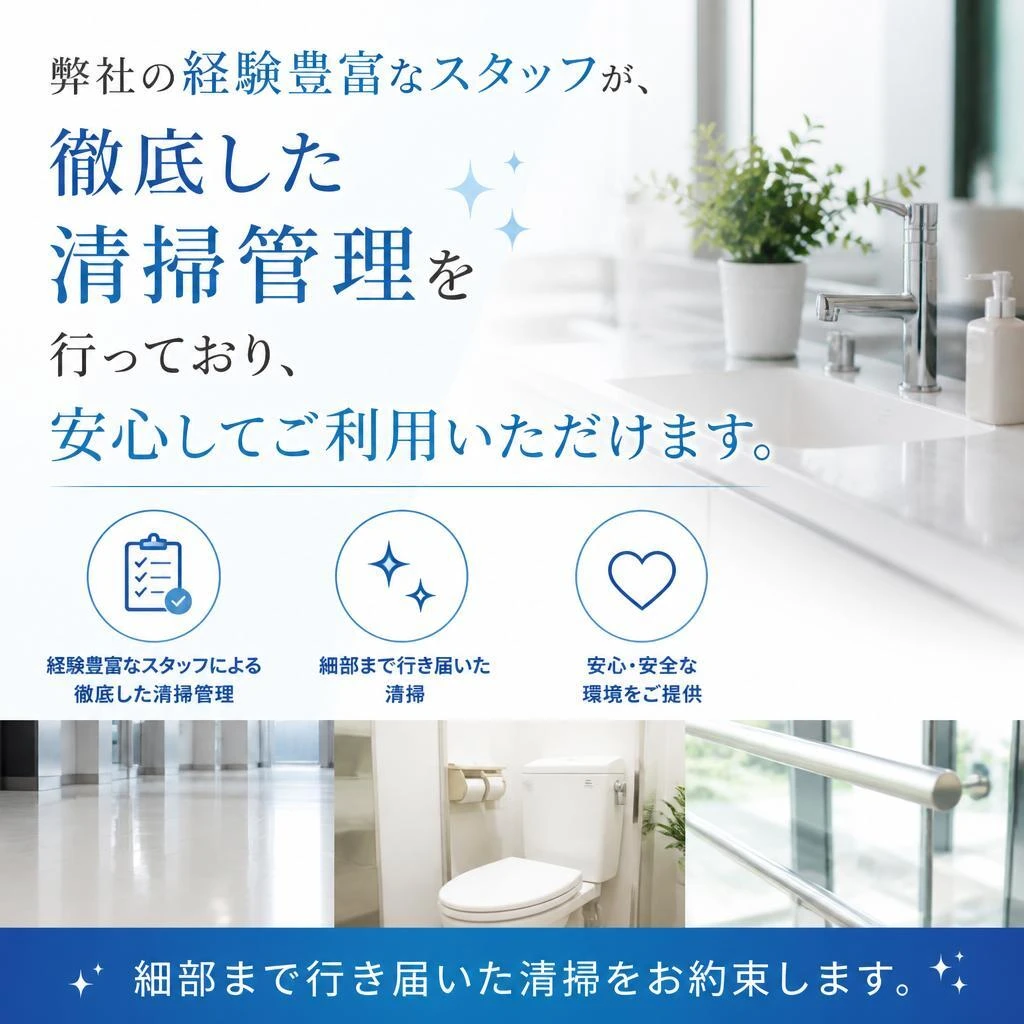 清掃管理のプロフェッショナルが支える安心
