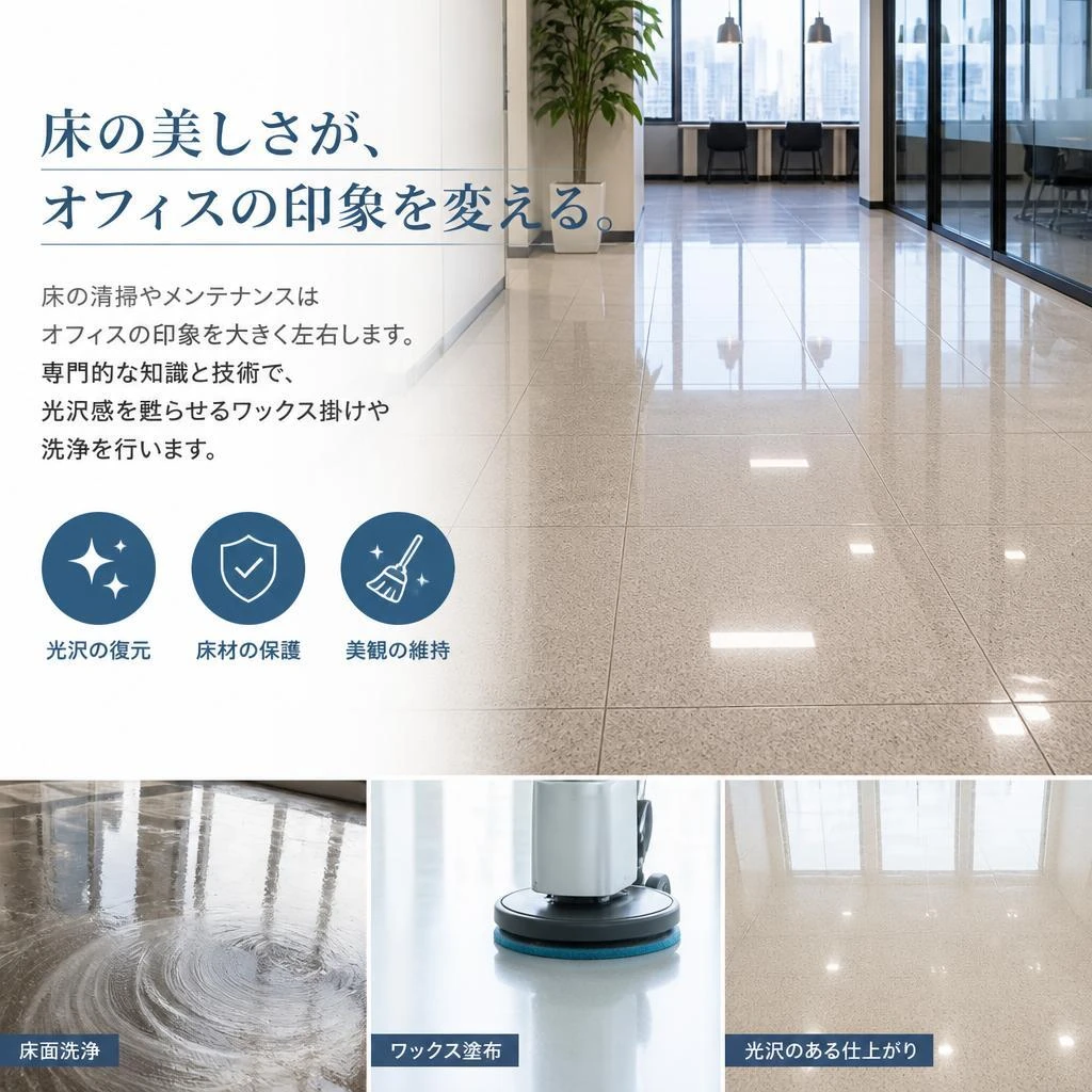 4. 床のメンテナンスをお任せ