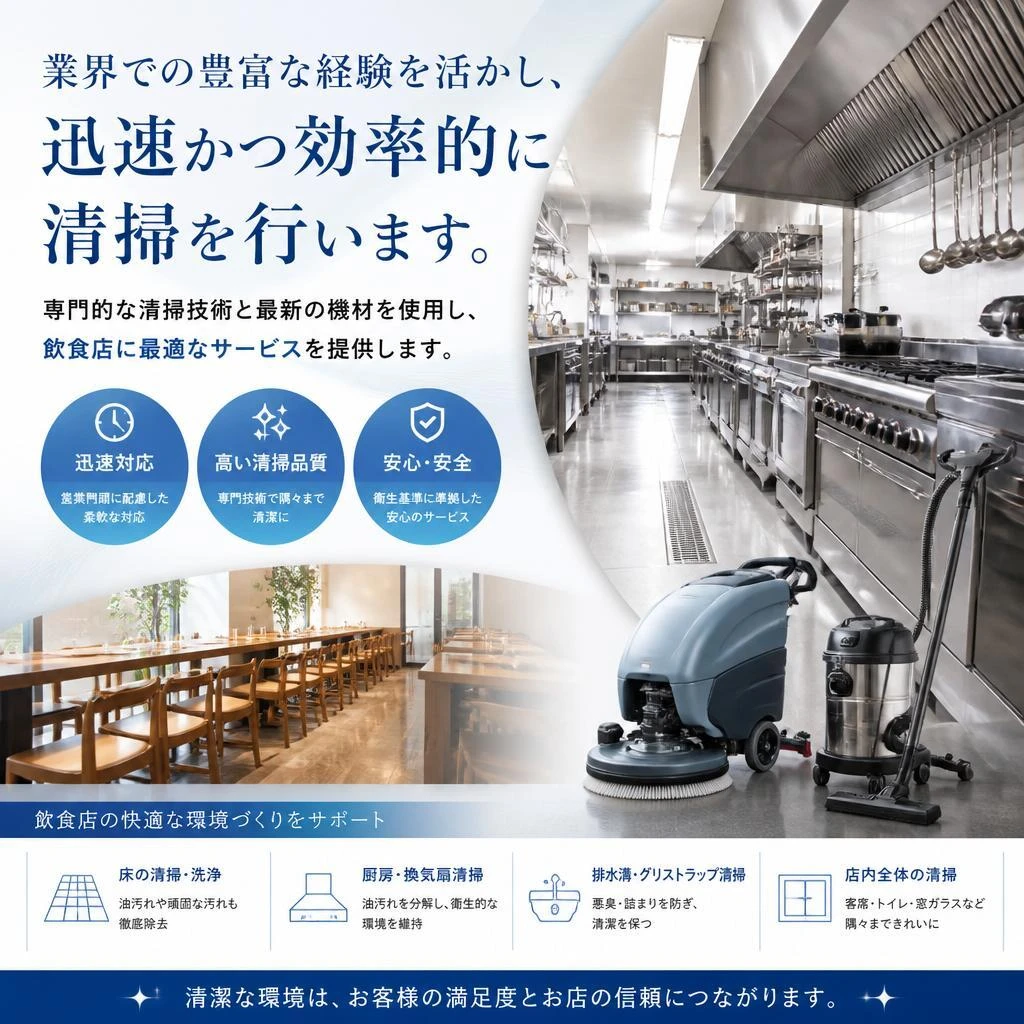 当社の清掃サービスの特長