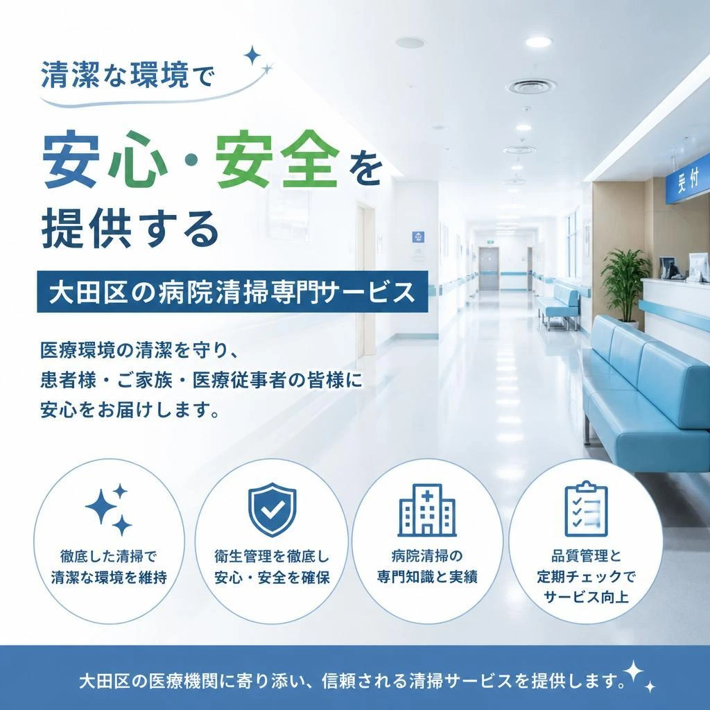 清潔な環境で安心・安全を提供する大田区の病院清掃専門サービス