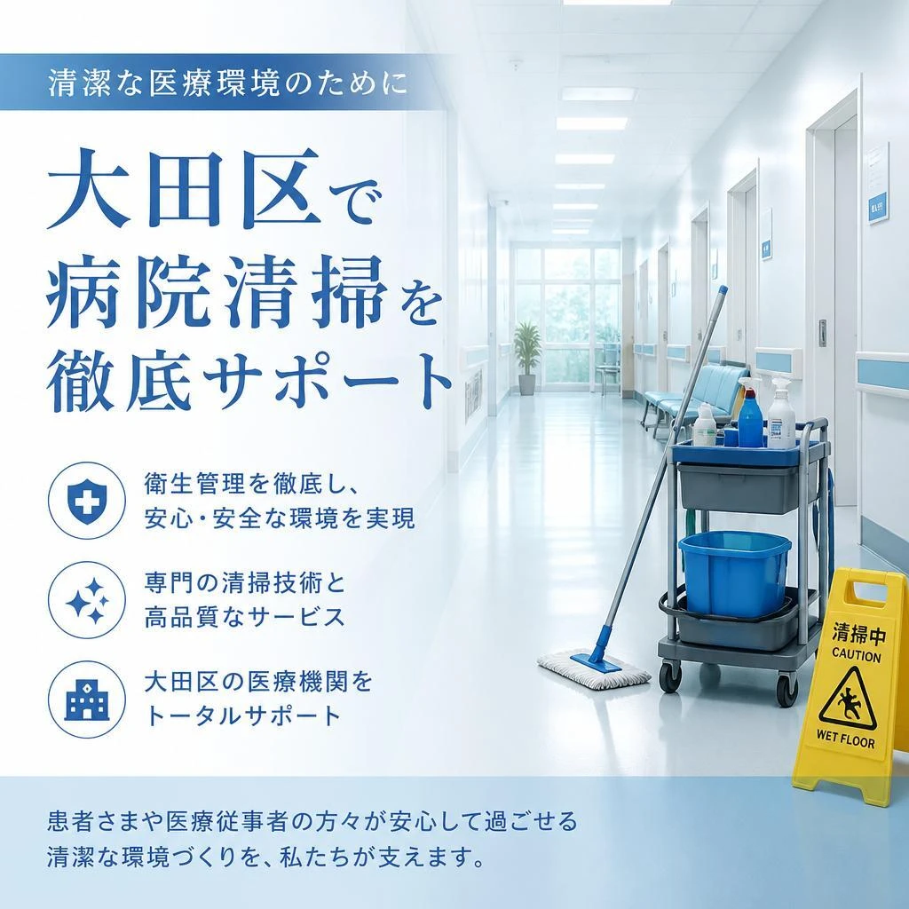 清潔な医療環境のために、大田区で病院清掃を徹底サポート