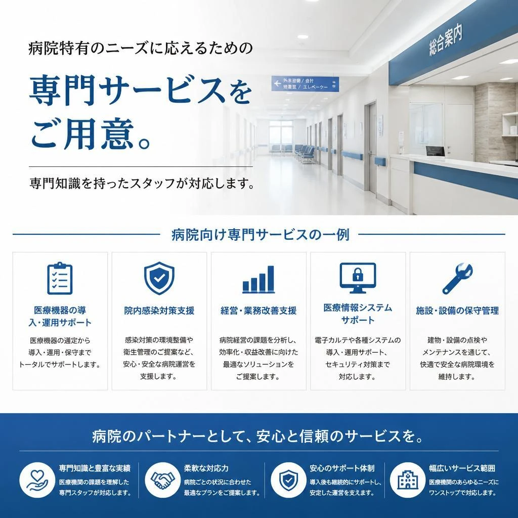 医療機関向け特別清掃サービス